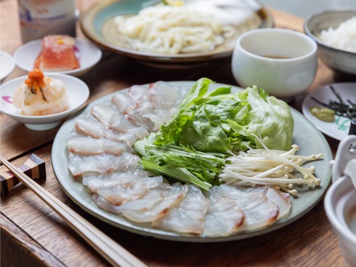 Sea bream shabu-shabu